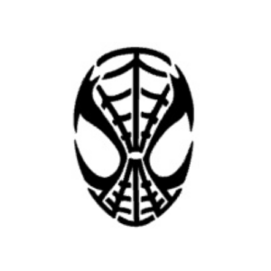 RAINBOW BODYART - Spider Mask skabelon (2-pack)