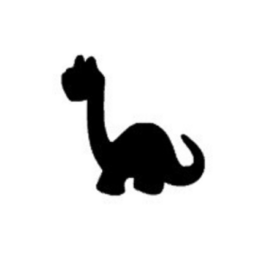 RAINBOW BODYART - Dinosaur skabelon (2-pack)