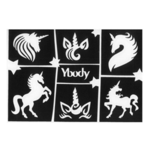 YBODY - A5 skabelon - Enhjørning